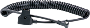 ATOMOS D-Tap to DC Locked connector Barrel Coiled Cable for Battery Eliminator and all Recorders