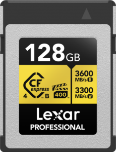 LEXAR CFexpress Pro Gold R3600/W3300 128GB