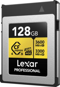 LEXAR CFexpress Pro Gold R3600/W3300 128GB