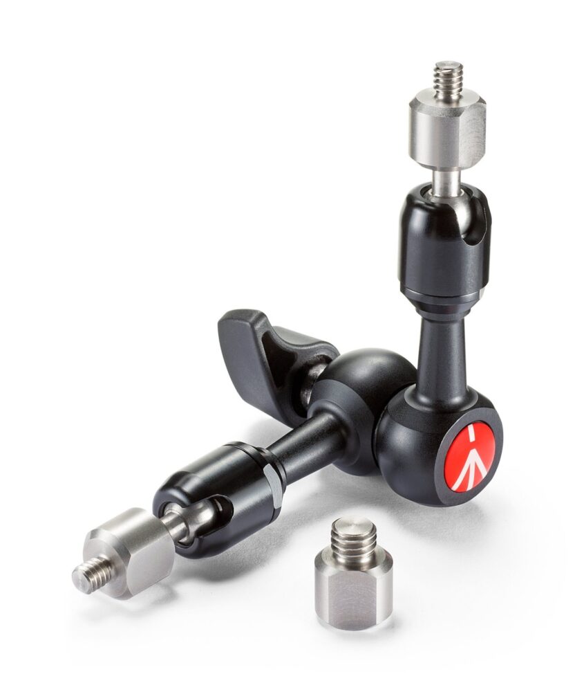 Manfrotto 244MICRO – 15 cm variable-friction arm with interchangeable adapters