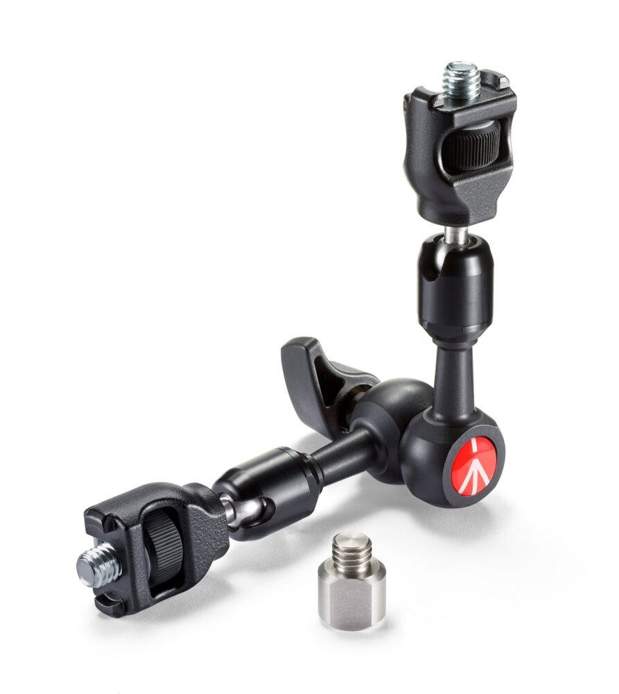 Manfrotto 244MICRO-AR 15 cm Variable Friction Arm with 3/8″ AR Adapters