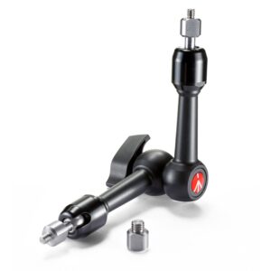 Manfrotto 244MINI 24 cm Variable Friction Arm with 1/4″ and 3/8″ Adapters