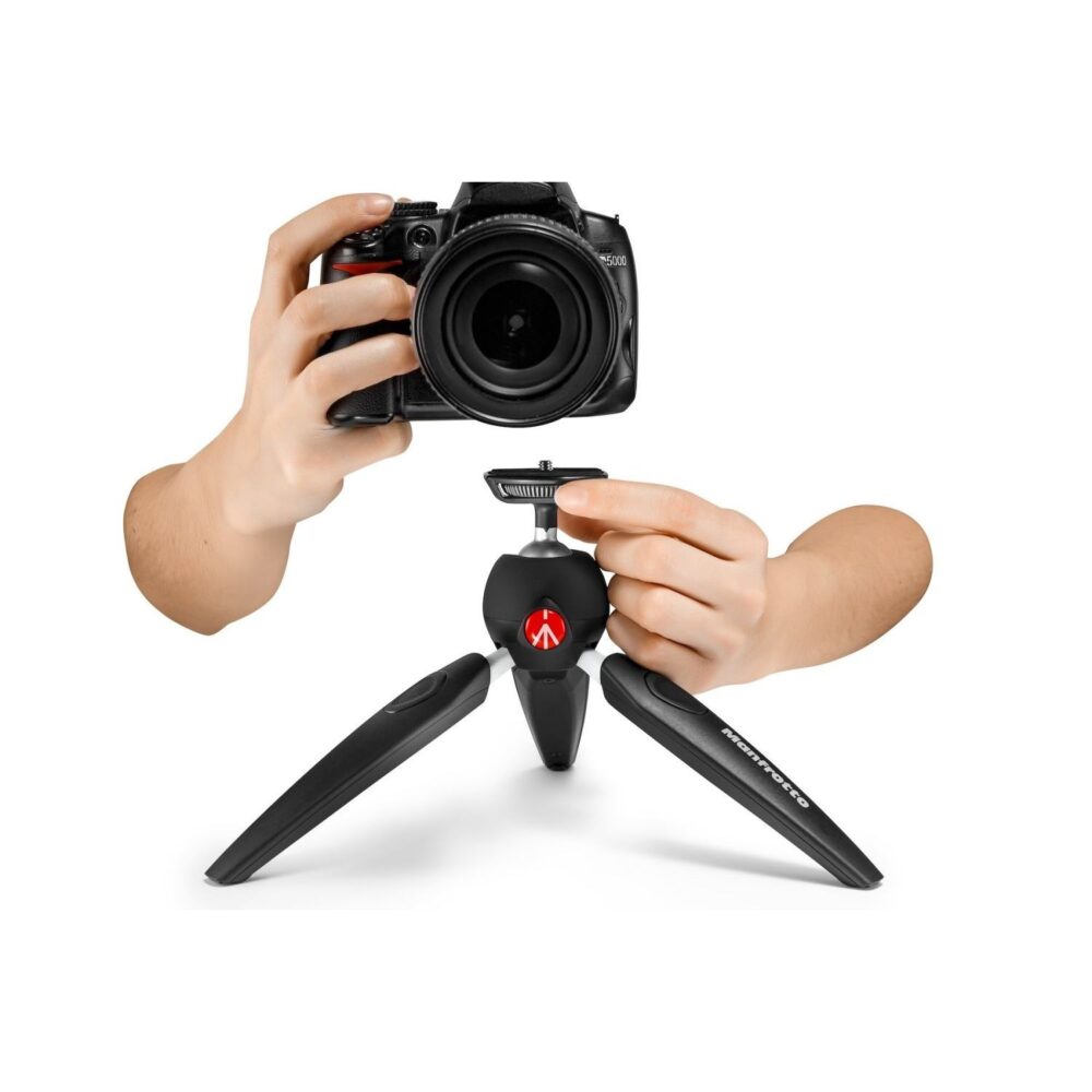 Manfrotto PIXI EVO MTPIXIEVO-BK – black two-section mini tripod