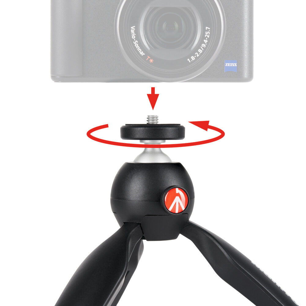 Manfrotto PIXI MII MTPIXIMII-B – Black Mini Tripod