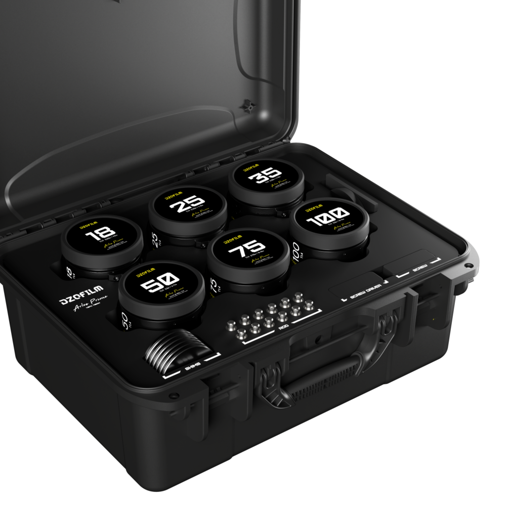DZOFILM Arles Prime 18/25/35/50/75/100mm T1.4 PL 6-Lens Set – Metric