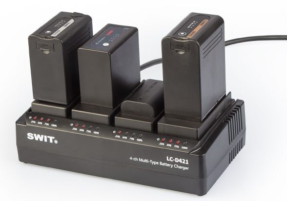 SWIT LC-D421 4-channel charger