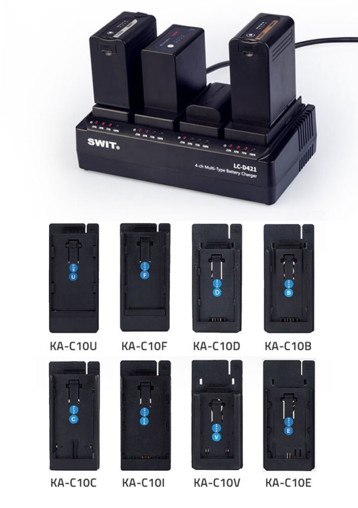 SWIT LC-D421 4-channel charger