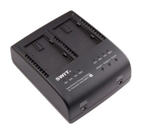SWIT S-3602D | 2x2A DV charger compatible to Panasonic VBD/VBR/CGA series