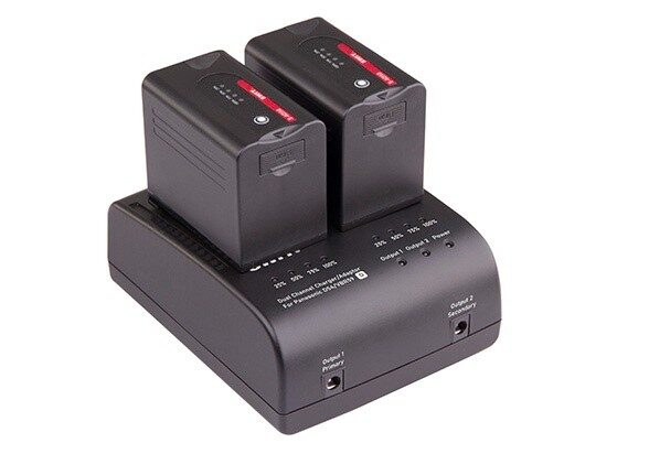 SWIT S-3602D | 2x2A DV charger compatible to Panasonic VBD/VBR/CGA series