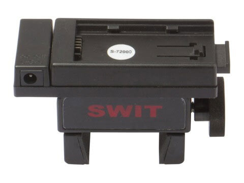 SWIT S-7200D Panasonic VBD/VBR/CGA battery plate with clamp, and pole socket