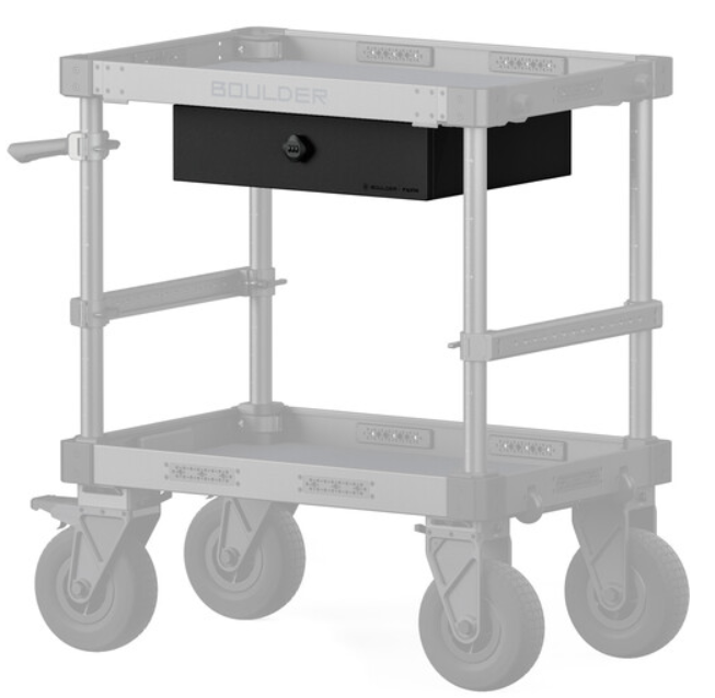 Tilta Top Drawer with Lock for Boulder Camera Cart - Black