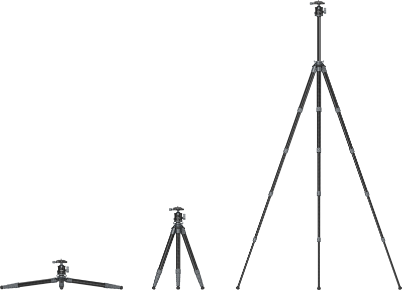 SMALLRIG 6598 Ultra-Light Travel Photography Carbon Fiber Tripod