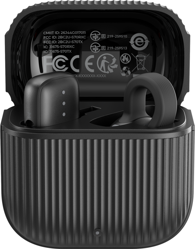 SMALLRIG 6546 S70-C1 Wireless Microphone with USB-C Adapter for Phones Black