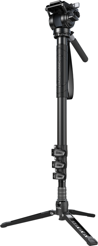 SMALLRIG 6623 Carbon Fiber Monopod (4 sections) with Videohead