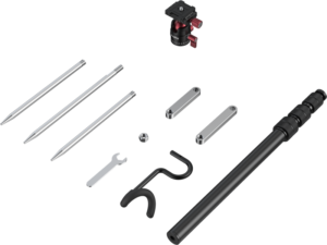 SMALLRIG 6397 Monopod with Triple Ground Spikes and Panoramic Ball Head with Arca-Swiss Plate