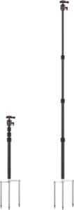 SMALLRIG 6397 Monopod with Triple Ground Spikes and Panoramic Ball Head with Arca-Swiss Plate