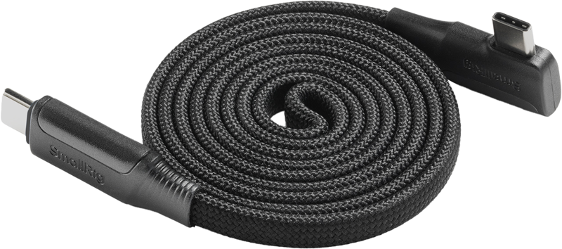 SMALLRIG 5611 USB-C Self-Coiling Charging Cable (100cm, 60W)
