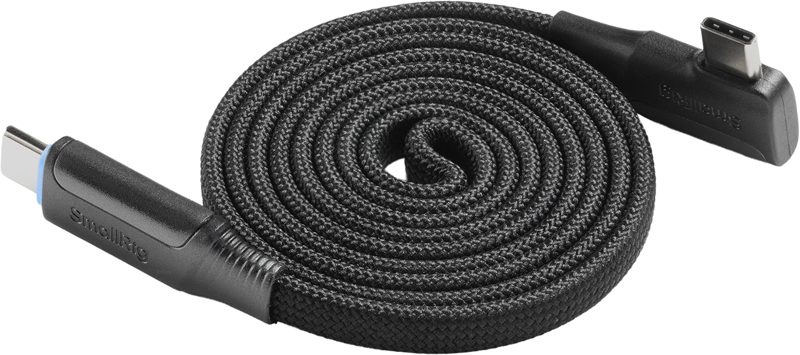 SMALLRIG 5613 USB-C Self-Coiling Charging Cable (100cm, 240W)