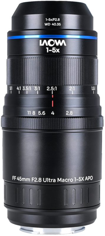 LAOWA Aksen 45mm f/2.8 1-5X Ultra Macro APO Sony FE