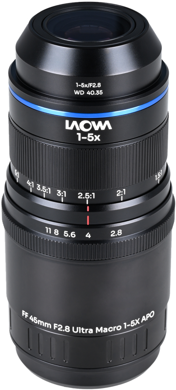 LAOWA Aksen 45mm f/2.8 1-5X Ultra Macro APO Sony FE