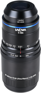 LAOWA Aksen 45mm f/2.8 1-5X Ultra Macro APO Sony FE