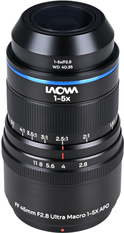 LAOWA Aksen 45mm f/2.8 1-5X Ultra Macro APO Nikon F