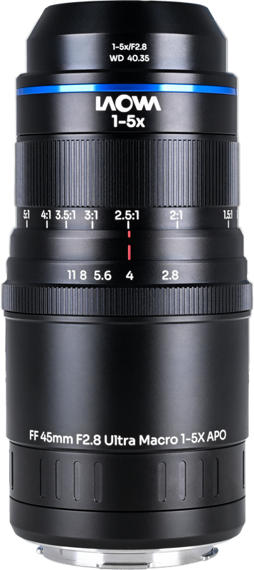 LAOWA Aksen 45mm f/2.8 1-5X Ultra Macro APO L-Mount
