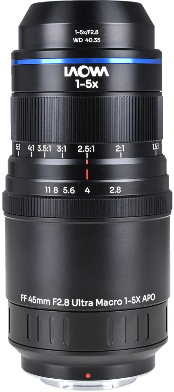 LAOWA Aksen 45mm f/2.8 1-5X Ultra Macro APO Fuji X