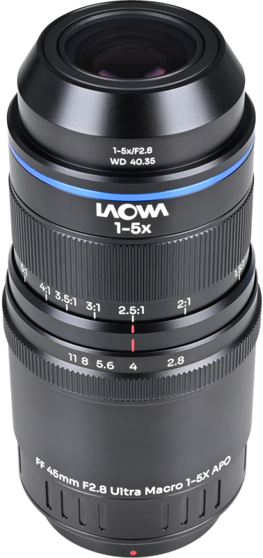 LAOWA Aksen 45mm f/2.8 1-5X Ultra Macro APO Fuji X