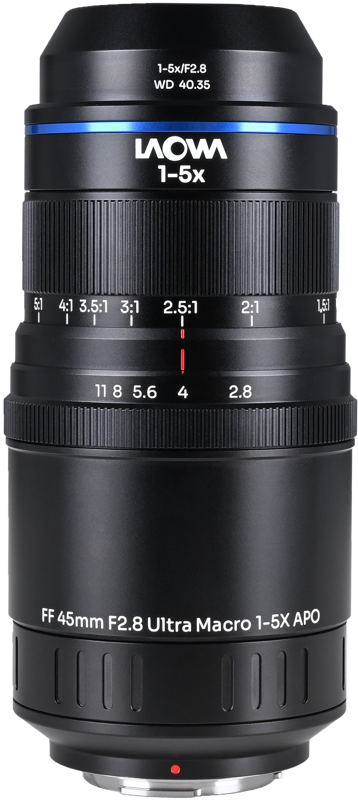 LAOWA Aksen 45mm f/2.8 1-5X Ultra Macro APO MFT