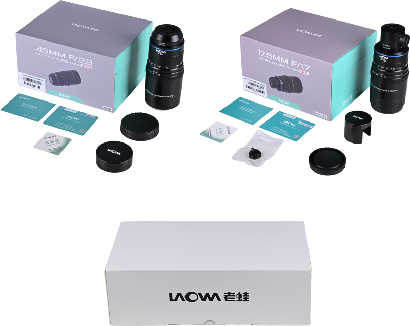 LAOWA Aksen 2-lens Bundle  [45mm f/2.8, 17.5mm f/1.7 (Coaxial Illumination Version)] Canon EF