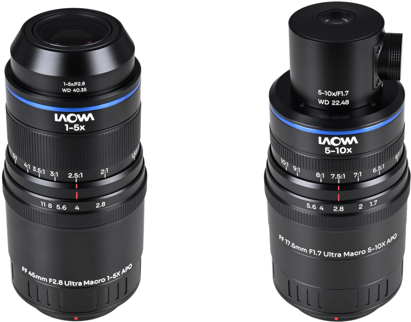 LAOWA Aksen 2-lens Bundle  [45mm f/2.8, 17.5mm f/1.7 (Coaxial Illumination Version)]  MFT