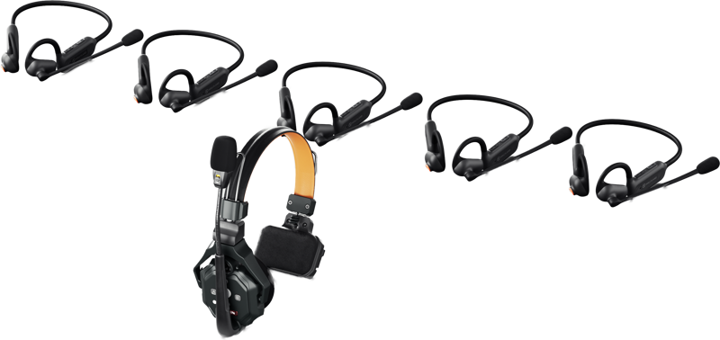 HOLLYLAND Solidcom C1 Air Wireless Intercom System with 6 headsets