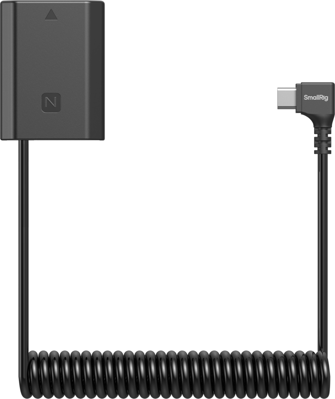 SMALLRIG 6539 Dummy Battery Power Cable for USB-C for Sony NP-FZ100