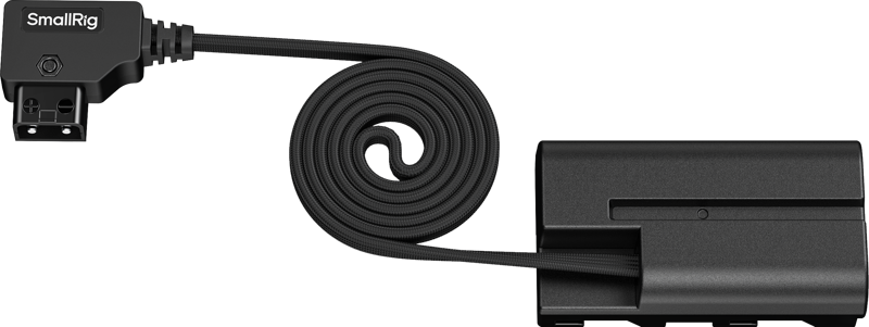SMALLRIG 6415 Attachable Self-Coiling Dummy Battery Power Cable D-Tap to NP-F550