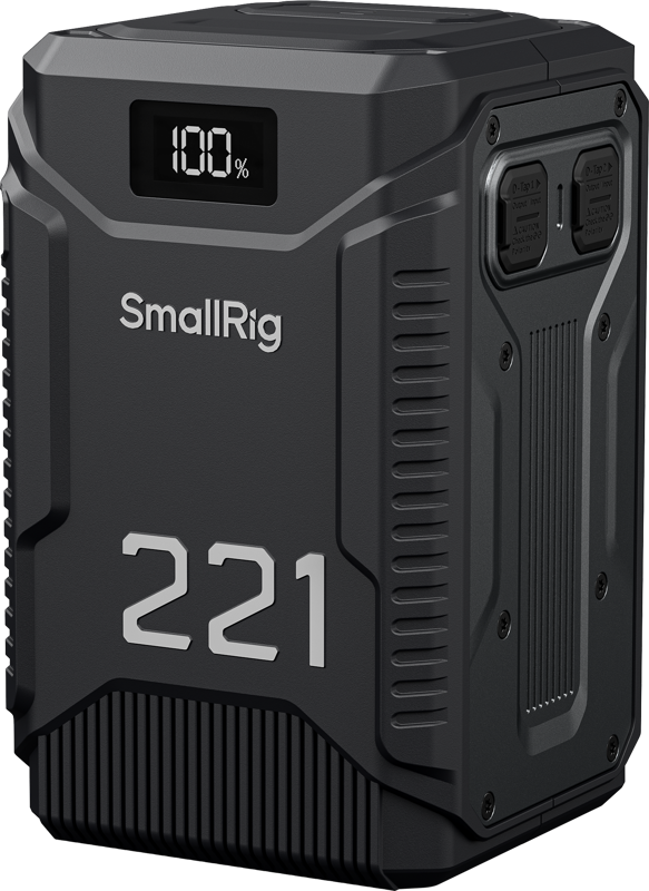 SMALLRIG 5865 T221 Triple-Proof (1.8m Drop-Resistant, IP54 Waterproof / Dustproof) V-Mount Battery