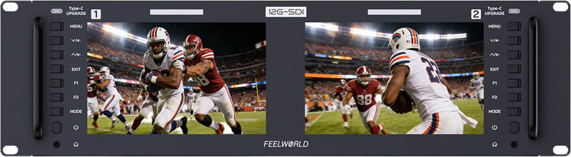 FEELWORLD Monitor FRM701G Dual 7 inch 3RU rackmount