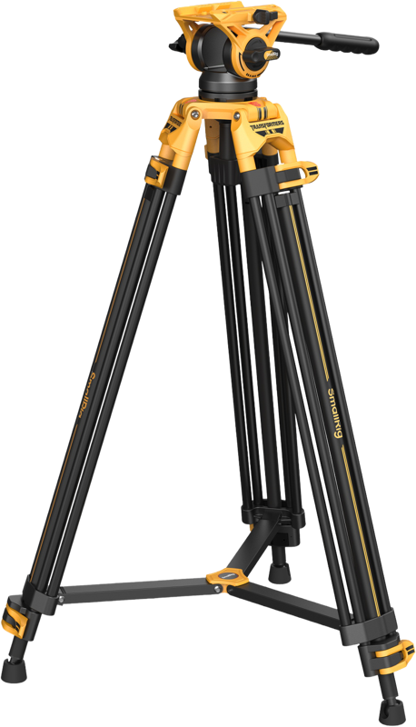 SMALLRIG 5523 Video Tripod with Heavy-Duty Fluid Head AD-01 (BumbleBee Edition)