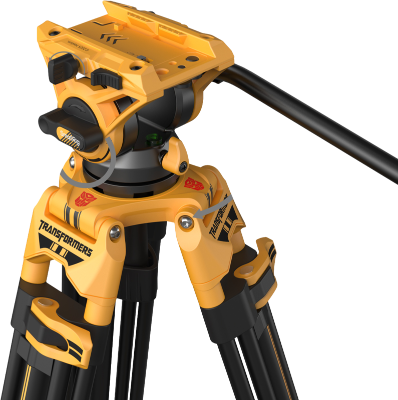 SMALLRIG 5523 Video Tripod with Heavy-Duty Fluid Head AD-01 (BumbleBee Edition)
