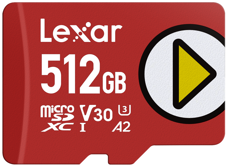 LEXAR microSDXC PLAY UHS-I/A2/U3 R205/W140 (V30) 512GB