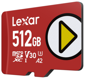 LEXAR microSDXC PLAY UHS-I/A2/U3 R205/W140 (V30) 512GB