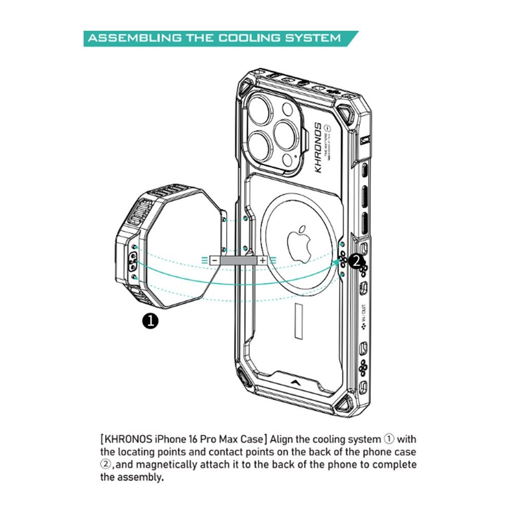 Tilta Khronos Cooling System V2 for iPhone - Black