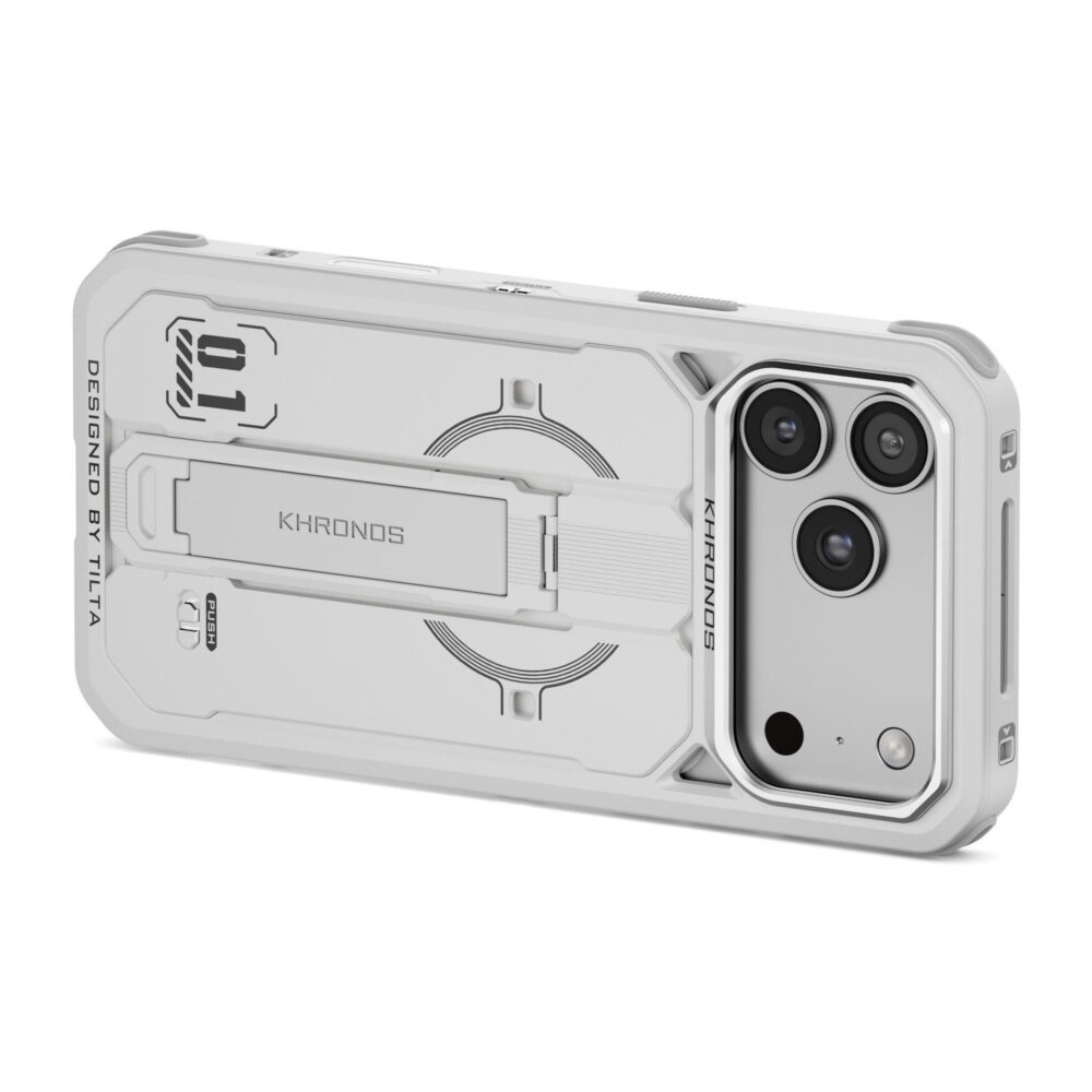 Tilta Khronos Core iPhone 18 Pro Max Case - Lunar Silver