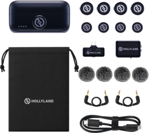 HOLLYLAND Lark M3 Combo 4TX&2RX USB-C and Camera RX and 4 x Wireless Microphone